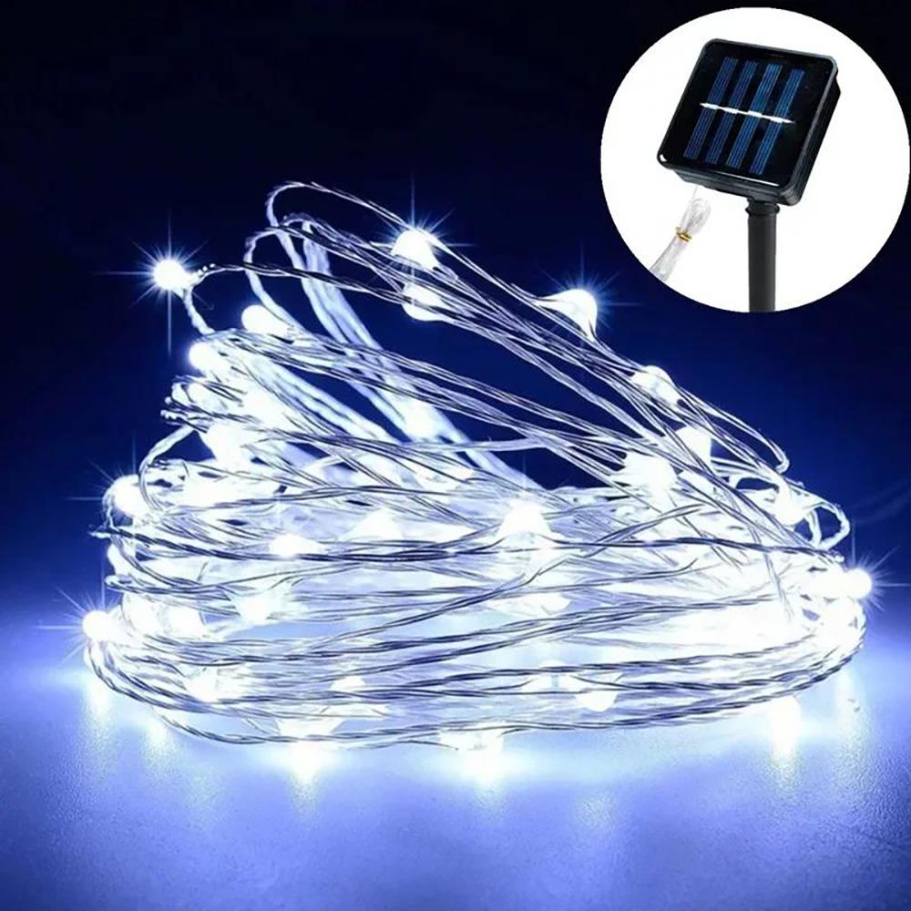 

Runtowo LED Fairy String Lights, 8 Functions Outdoor Solar Power Light Garland ,Wedding Party Christmas Lamp For Tree Decor 7M50LED