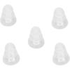 BigKing Hearing Aid,Universal 5pcs Hearing Aid Domes Ear Tips Silicone Soft&Comfortable 3 Layers Transparent Replacement BTE ITE Hearing Aids