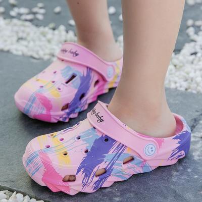 2024 Nowe Rozmiary Plus 24-40 Kolory Projektanta Dziecięce Chodaki Buty na Plażę Letnie Buty na Plażę Chłopcy i Dziewczynki Sandały dla Maluchów