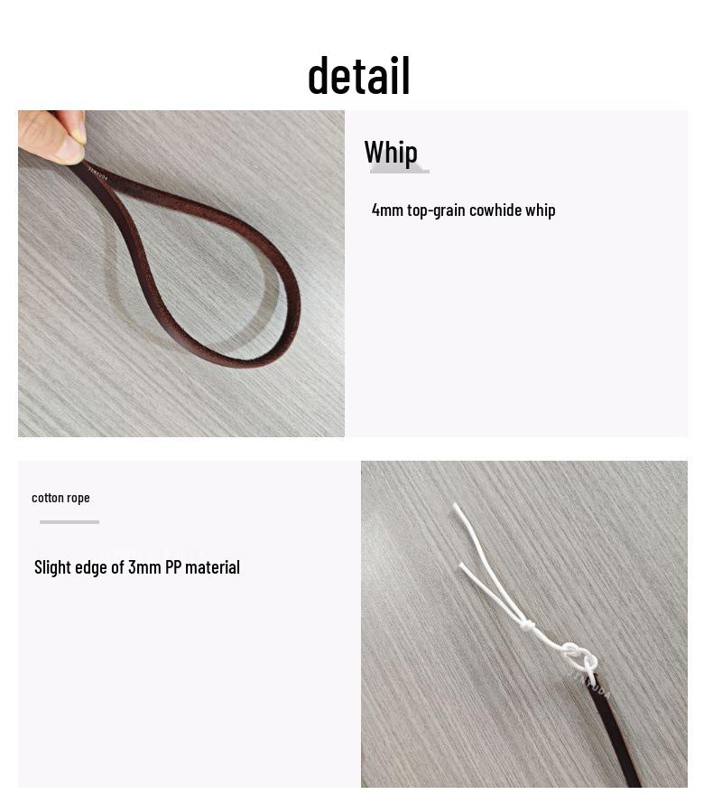 Genuine Leather Suede Dog Training Whip Toy - Tear-Resistant and Interactive