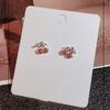 Korean Version Small Cherry Earring Fashionable Ear Piercing Earrings Temperament Simple Small Cool Style Female Earring