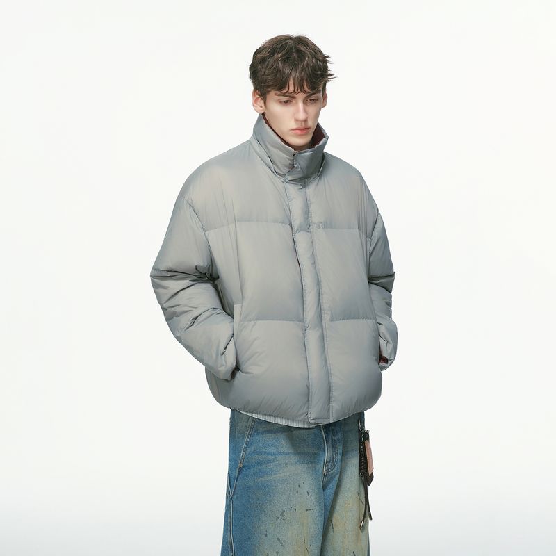 

Dream Made 90 White Goose down Winter Thickened Cold-Proof down Jacket for Men, Warm Men s Winter Coat, New Style Gray([Hat Is Removable]) 2XL(Filling Amount: 149g)