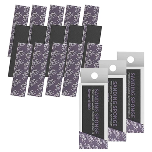 DSPIAE Authorized Dealer Heavy-Duty Sponge File Set #1000, 72mm x 20mm, 5 sheets x 3 boxes (SS5-1000) [Recommended by Award-Winning Modelers] (SS5-800
