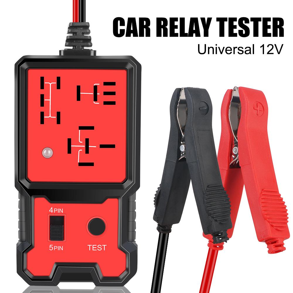 Car Relay Tester Automotive Electronic Relay Tester Universal 12V LED Indicator Light Car Battery Checker Voltage Tester