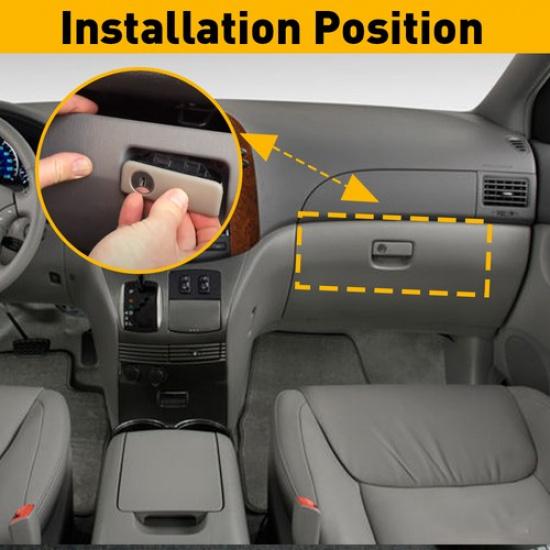 Замок перчаточного ящика Серый фиксатор отсека Каменная ручка - Для Toyota Sienna 2010 2004