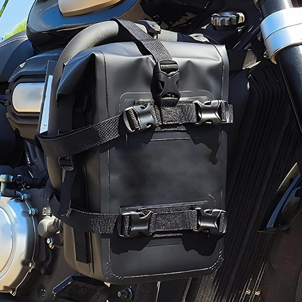 Motorcycle Front Bumper Bags Waterproof Backpack Gear Saddle Bag For Long Distance Touring Daily Commuting Outdoor Adventure