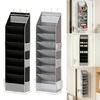 Modern Fabric Shoe Display For Door Back Providing 8 Shelves And Extra Pockets For Improved Arrangement