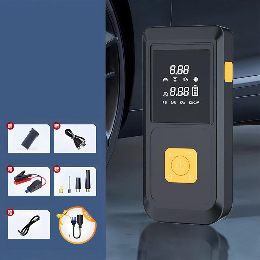 Car Jump Starter With Air Compressor 1000A Peaks Automobile Battery Booster With LED Light Power Bank Car Electrical Appliances