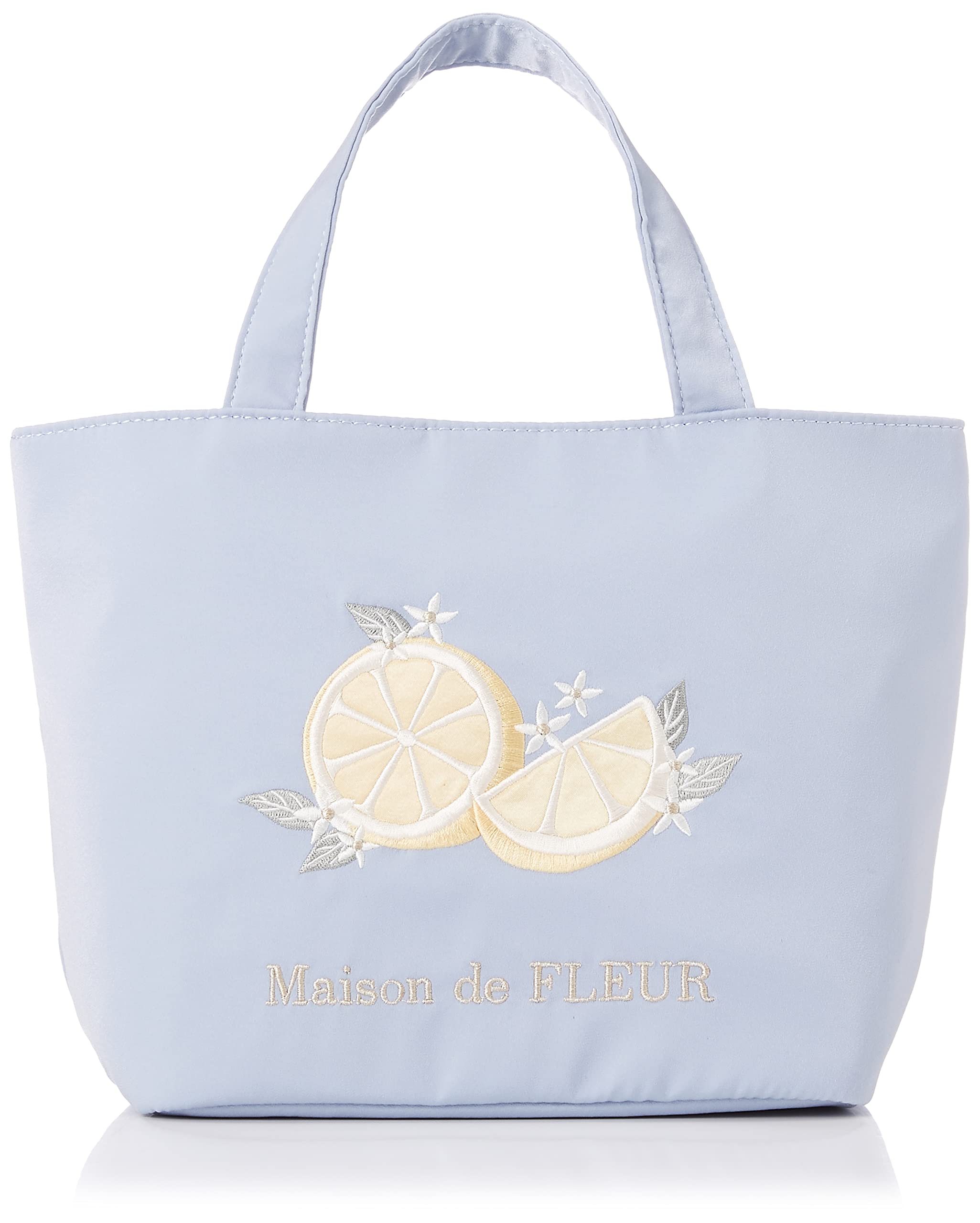 

de Tote Bag Lemon Embroidery Tote Bag 8A22F0J7500 Саксофон Синий [Maison Fleurs] Женская