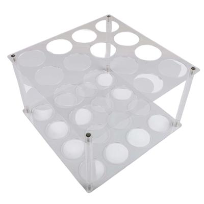 Vinyl Roll Storage Rack Art Supplies Organizer Craft Room Storage 16 Holes Acrylic Storage Rack Easy To Disassemble