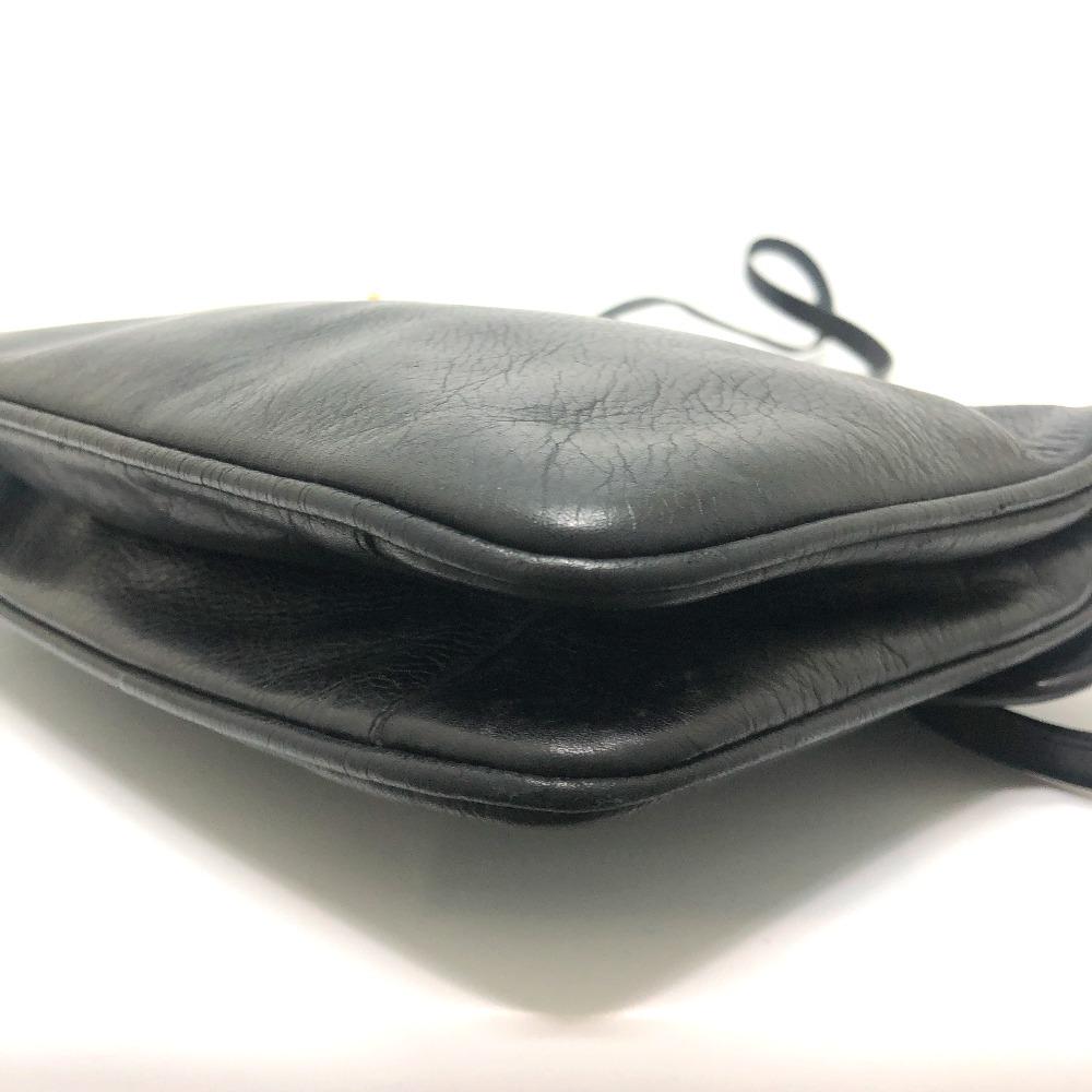 CELINE logo Crossbody bag, shoulder bag Shoulder Bag Leather Black