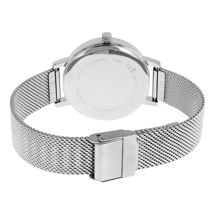 Montre - JUST - Lenox - Acier inoxydable 37 mm - Bracelet maille milanaise 16 mm - Étanchéité 5 ATM