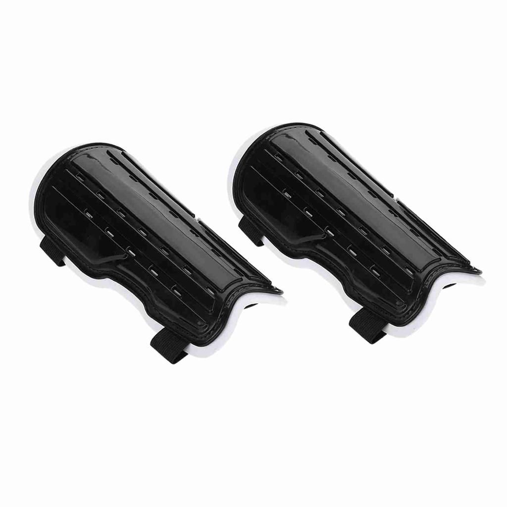 1Pair Soccer Football Breathable Leg Shin  ive Guards Pad Board for Adults (Black)