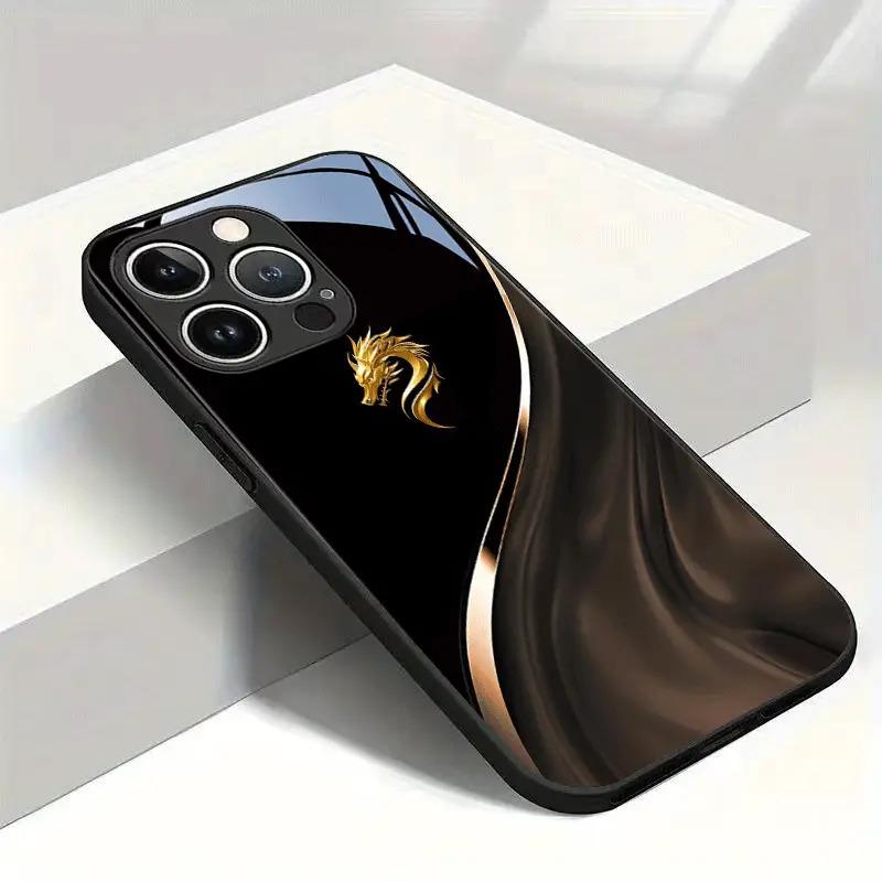 Exquisite Luxus High-End Handyhülle Glas TPU Handyhülle für iPhone 17 16 15 14 13 12 11pm Pro Plus Sturzfest
