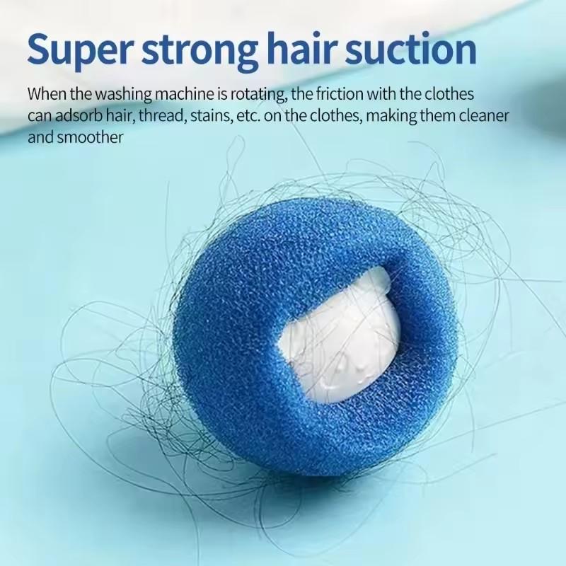 Pet Hair & Lint Remover Laundry Balls - Reusable Washing Machine Cleaner for Clothes Fluff, Home Cleaning Tool