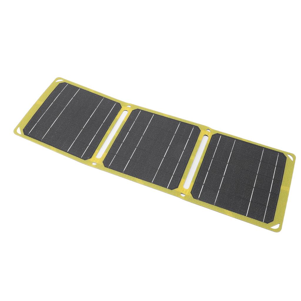 Solar Panel 21W 5v 9v 12v Output Dual USB Portable Waterproof Monocrystalline Silicon Solar Panel for Camping Traveling Fishing