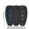 New Car Key Pack for Ford ST Line Fiesta Focus Mondeo Ecosport Kuga Edge Escape Metallic Silicone Car Key Fob Case Accessories