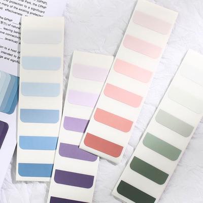 Gradient Writable Index Tabs: Quick-Drying Sticky Notes, Bookmarks, and Classification Labels for Students
