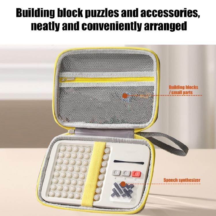 Shockproof Storage Box for Super Blocks Puzzle Game Handheld Console Bag Hard Pouch Bag with Handle Carrying Case