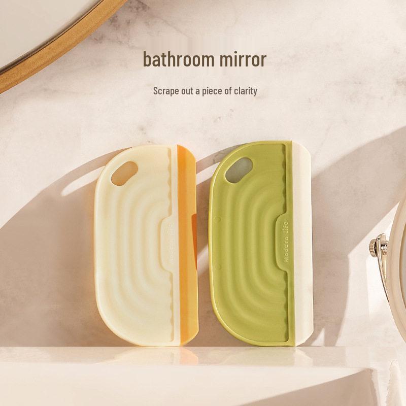 Mini Silicone Bathroom Squeegee Glass & Countertop Cleaning Tool