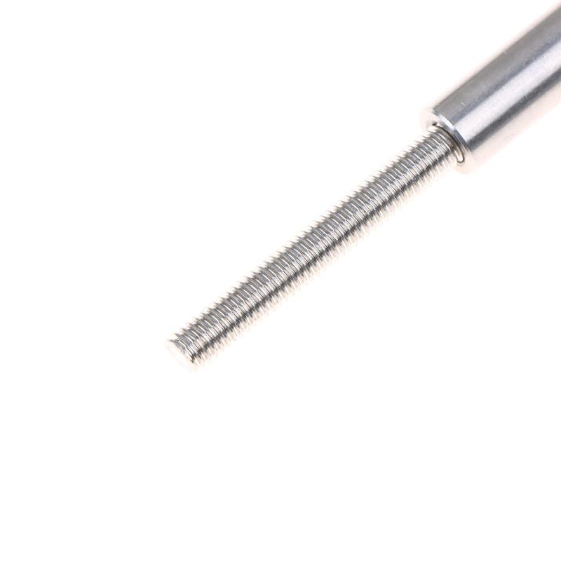 2Pcs Stainless Threaded Stud Tension End Fitting Toggle Anchor Terminal With Hexagon Bolt For 2-8Mm Wire Rope Cable Railing