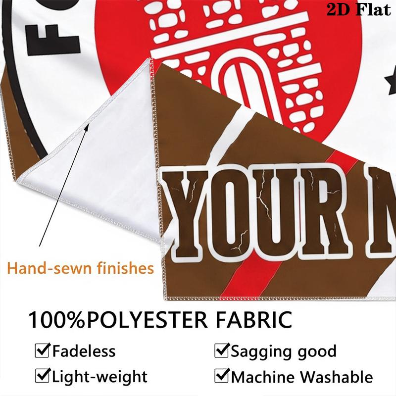 Custom Name ST.pauli Wall Tapestry Aesthetic Wall Hanging Printed Fabric Blanket Decorative Tapestries for Bedroom Living Room Home Decor
