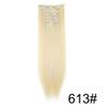 Synthetic 6pcs/set Long Straight Clip-in Hair Extension Invisible Seamless Extension Black Brown Hairpiece for Women 2028