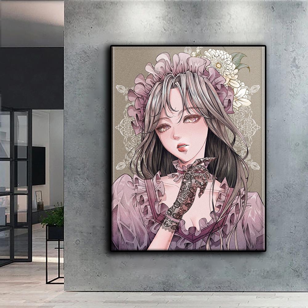 5D Diamond Painting Full Diamond Cartoon Cute Noble Girl  Diamond Painting Handmade Diy Diamond Mosaic Painting Home Decoration