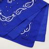 Trifong Bandana Blue 100% Cotton Bandana Adults Bandana Paisley Handkerchief Cashew Nut Pattern Men's Unisex Large 55cm x 55cm