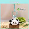 Cute Original Fluffy Panda Keychain Adorable Animal Theme Car Keyring Accessory