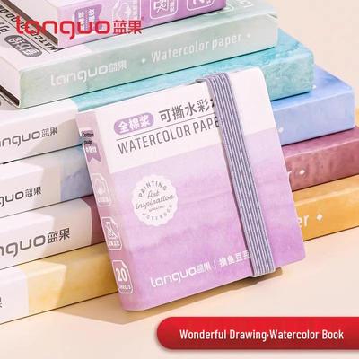 Blue Fruit Watercolor Sketchbook: 300g Cotton, Tearable Pages, Fish Collection, Blank Notebook