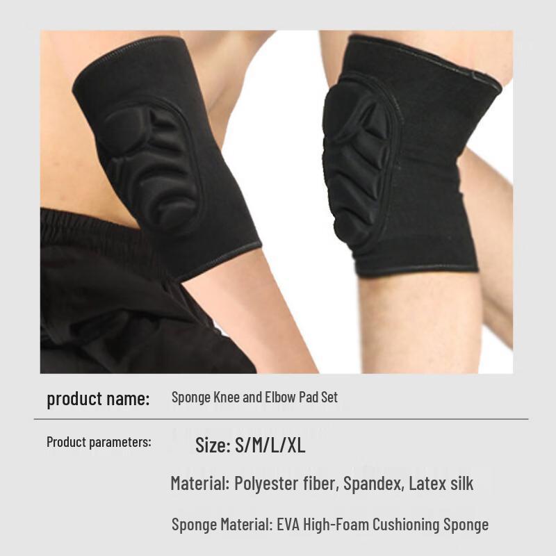 Tactical Protective Knee and Elbow Pad Set with EVA Foam Padding
