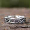 Vintage Keltisches Knotenmuster Edelstahl Wikinger Ringe Mode Durchbruch Nordischer Ring Für Männer Biker Amulett Schmuck Geschenk