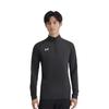 Under Armour Felpa con cappuccio da allenamento da uomo con stampa logo, collo alto e mezza zip, nero 21600601-001