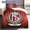 Standard Liège Logo Bedding Quilt Set Quilt Cover Pillowcase Home Decoration Birthday Gift (1 * Duvet Cover + 2 * Pillowcase, Without Core)