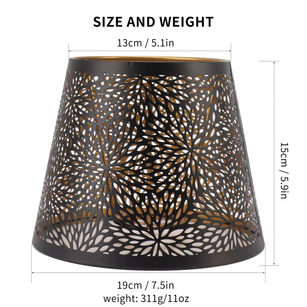 Metal Hollow Lamp Shade Forest Tree Style Hollow Out Iron Decorative Lampshade for E26 E27 Table Wall Ceiling Lamp