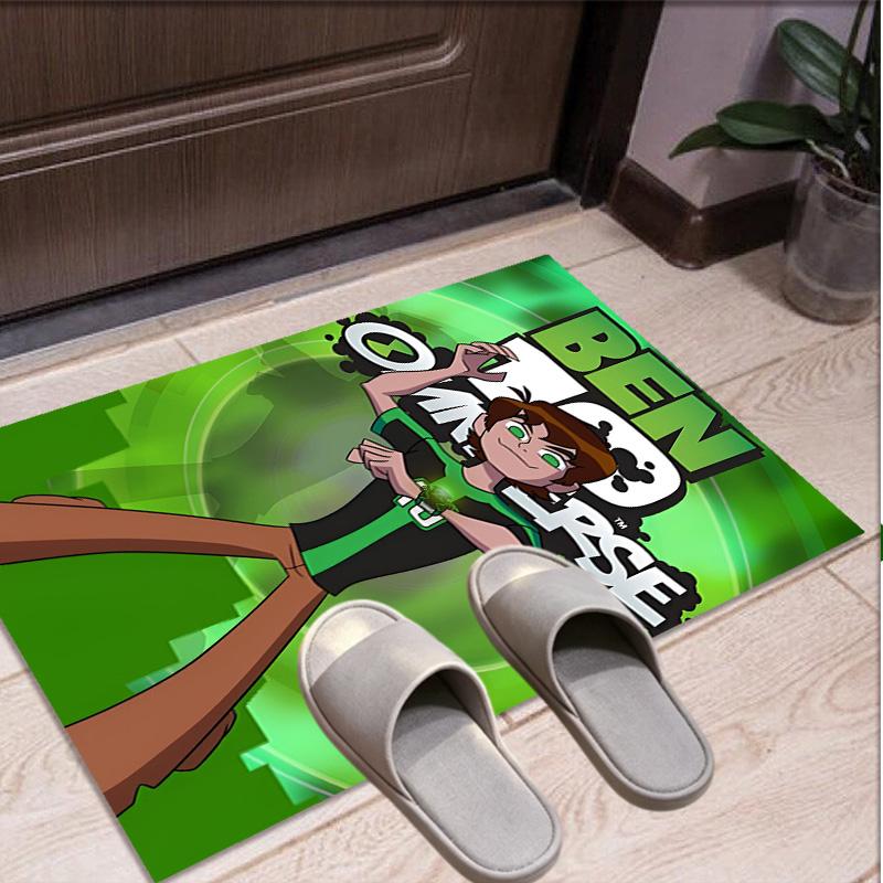 Ben 10 Cartoon Pattern Rug, Indoor/Outdoor Mat, for Picnic, Gameroom, Bedroom, Office, Living Room, Home Decor Carpet, Birthday Gift