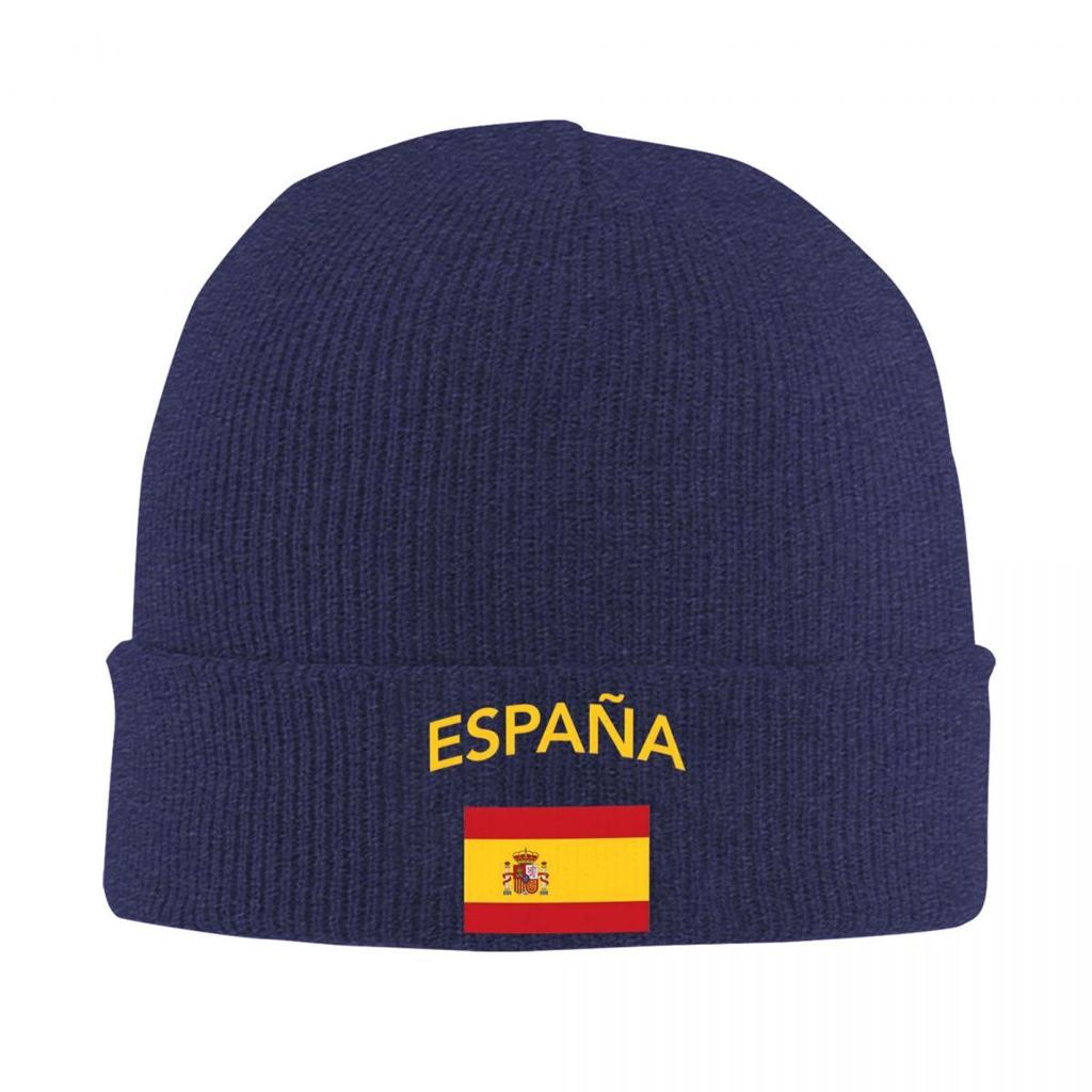 Spain Spanish Flag Beanie Hats Knitting Hat Outdoor Sport Elastic Adult Unisex Caps Autumn Winter Printed Cool Bonnet Hats