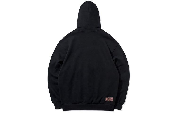 Li Ning Sweatshirts Men's Black Hooded Moderate Regular AWDQ995-3