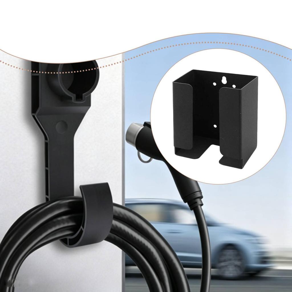 Electric Car Cord Holder Power Brick Mount Bracket Compact Charger Organizer Accessories for Indoor Outdoor Use