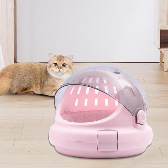 Space Capsule Pet Carrier with Pad Small Breathable Car Mounted Pet Travel Carrier for Dogs And Cats Within 10lbs