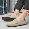 Men's Casual Leather Shoes Lightweight Loafers Moccasins Slip on Comfortable Driving Shoe