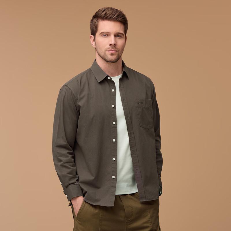 Jeep Men's Long Sleeve Casual Denim Shirt
