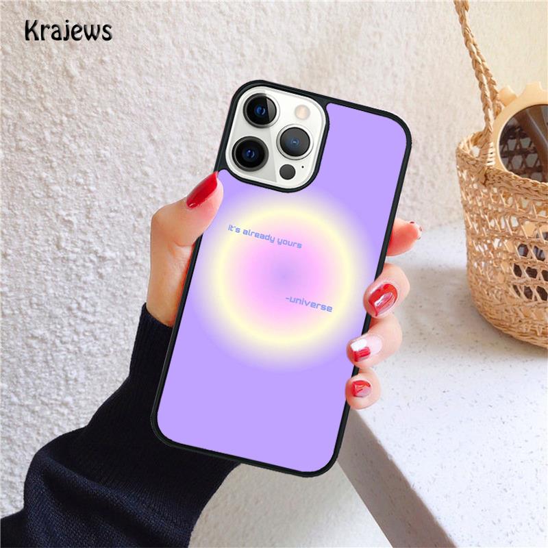 minimalist pastel goodvibes heart neon Soft Phone Case For iPhone 17 Air 16 15 14 Max Plus 11 12 13 Pro Max Phone Fundas