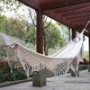 OEING Outdoor Folding Tassel Hammock