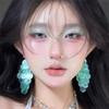 Blue Ocean Flower Shell Stud Earrings: Sweet, Girly, Vacation-Style Fashion Accessories