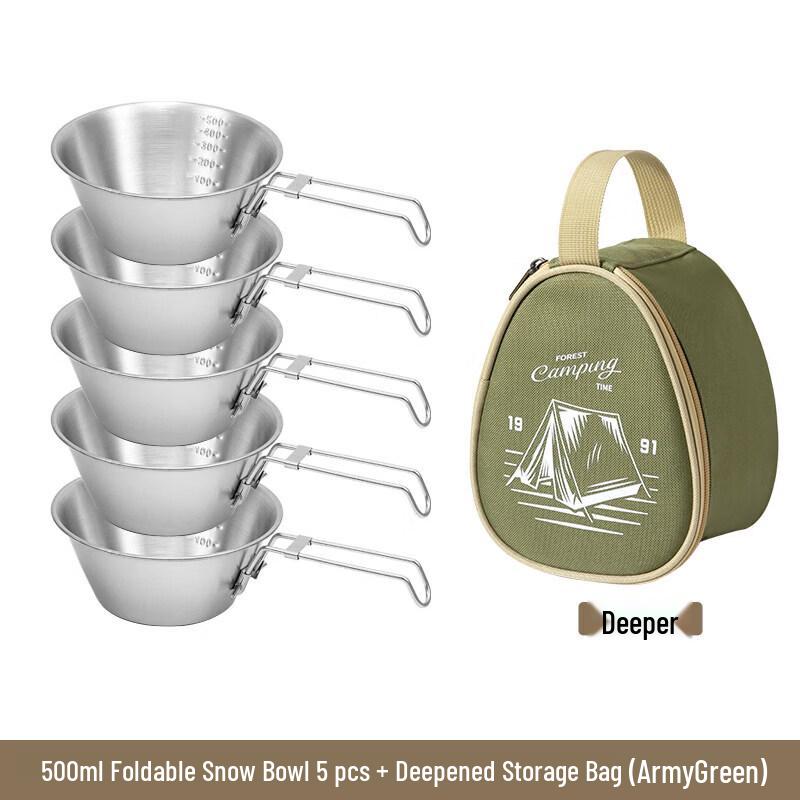 Qiwei Outdoor Sierra Bowl Portable Tableware Set