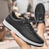 Fashion Stylish Flats Men Skateboard Footwear New Comfort Tenis Masculino Leisure Walk Male Sneakers Genuine Leather Mens Casual Shoes