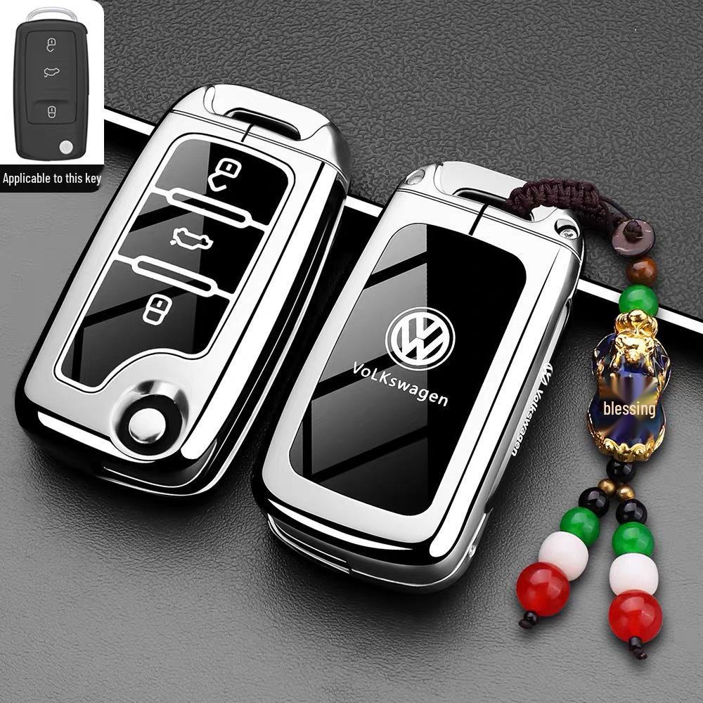 Volkswagen Lavida, Polo, Lamando, Passat, Touareg, Tiguan, Teramont, Touran Schlüsselhülle und Autoschnalle.