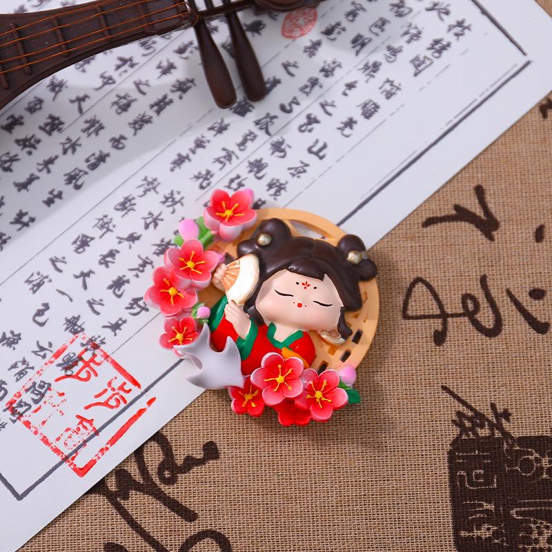 Şarap Dolabı ve Oturma Odası İçin Yaratıcı Retro Prenses Figür Dekorasyonu